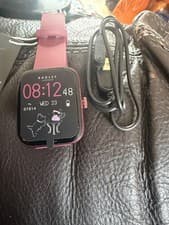 Image of Radley series 32 Berry Red Silicone Strap Calling Smart Watch