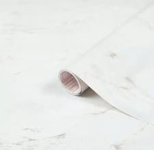 Image of D-C-Fix Romeo Matt White Self Adhesive Sticky Back Vinyl Film Marble Effect