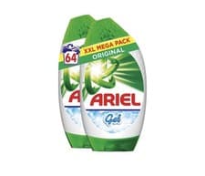 Image of Ariel 3-In-1 Laundry Detergent Gel Original - 64 Washes (Dual Pack) 1056ml