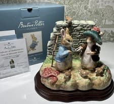 Image of Enesco Beatrix Potter Peter Rabbit And Benjamin Bunny Figurine Limited Edition
