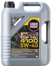 Image of Liqui Moly 5W40 Fully Synthetic Engine Oil Top Tec 4100 C3 BMW LL 9511 5L