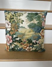 Image of Sanderson "Glade" Vintage Fabric Cushion40 × 40 cm • New with tags