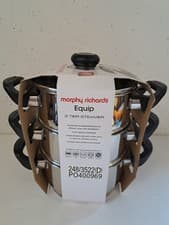 Image of Morphy Richards equip 3 tier steamer - brand new