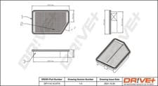 Image of Air filter Filter Insert DP1110.10.0774 Dr!ve+ for HYUNDAI KIA