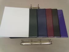 Image of A4 PVC RING BINDERS(50MM/65MM)CHOOSE FROM VARIOUS SIZES-COLOURS & HOW MANY RINGS