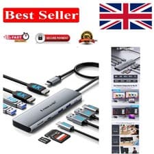 Image of 10-in-1 USB C Docking Station with Dual HDMI - Lightweight Aluminum, 100W PD