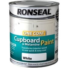Image of Ronseal One Coat Cupboard MelamineMDF Paint 750ml All Colours Available