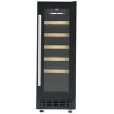 Image of Cookology Wine Cooler 20 Bottle Under Counter Fridge 30cm - Black CWC301BK