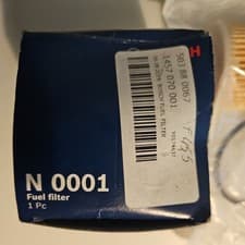Image of Fuel Filter 1457070001 Bosch 1606267680 190180 1906C4 190698 77362340 G95 N0001