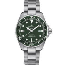 Image of Certina DS Action ISO Diver 300m Powermatic 80 Green Dial C032.607.11.091.00
