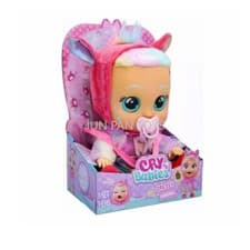 Image of Cry Babies Dressy Fantasy Hannah Metallic Rainbow Dress Baby Doll Birthday Toys