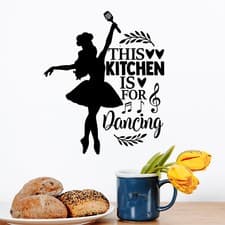 Image of Wall Art Stickers This Kitchen is for Dancing  Home Decals Kitchen quotes