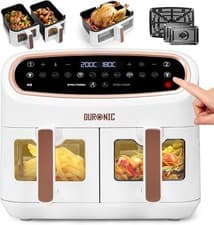 Image of Duronic XXL Air Fryer AF34 WE 10L Digital Family Size Air Fryers Oil Free Triple