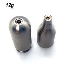 Image of 12g Unthreaded Refillable CO2 Cartridge for Homebrew Soda Beer Brewing Reusable
