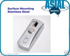 Image of Surface Mounted Door Exit Push Release Button  Door Switch Stainless Steel 