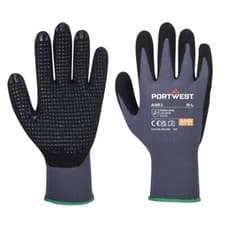 Image of Portwest A351 DermiFlex Plus Gloves – Nitrile Dotted Grip, Precision Handling