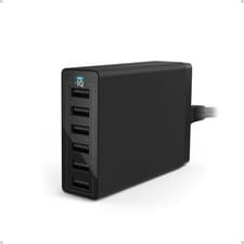 Image of Anker PowerPort 60 W 6-Port Family-Sized Desktop USB Charger with Black