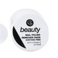 Image of CS Beauty NAIL POLISH Varnish Remover 32 Pads Vitamin E Easy NEW FREE DELIVERY