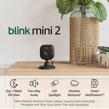Image of Blink Mini 2 2-Cam Full HD 1080p Smart Security Camera System Black