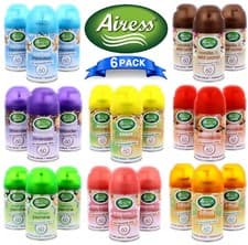 Image of 6 X Air Freshener Automatic Spray Refill Cans Fragrance Aroma Scents 250ML