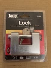 Image of KASP 80mm HIGH Security Armoured Shutter Padlock Garage/Gate/Van Lock K17580D