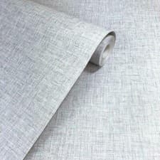 Image of Arthouse Linen Texture Wallpaper Light Grey Plain Woven Effect Textured 676006