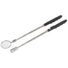 Image of Siegen Telescopic Magnetic LED Pick-Up Tool & Inspection Mirror Set 2pc