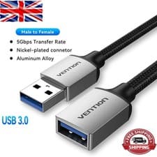 Image of USB 3.0 Extension Cable SuperSpeed Fast Lead Male to Female 0.5m 1m 2m and 3m