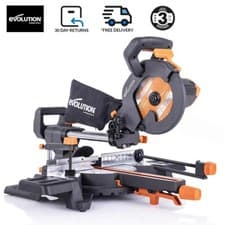 Image of Evolution R210SMS-300+ Sliding Mitre Saw With TCT Multi-Material Cutting Blade