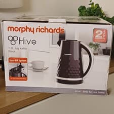 Image of Morphy Richards 1.5L Kettle Jug Style, Hive, Black, Cord Tidy, 360 Base 108271