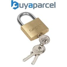 Image of Sealey S0987 Siegen Brass Body Padlock with Brass Cylinder 40mm