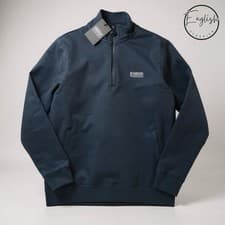 Image of Barbour International Essential Half Zip Men’s Large Navy