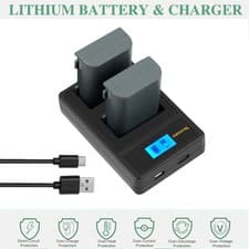 Image of 2X Battery For Canon NB-2L NB-2LH EOS 350D 400D PowerShot G9 G7 S70 S80+Charger