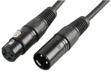 Image of PULSE - DMX Lead, 3 Pin XLR Male to Female, 10m Black