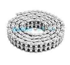 Image of 10B-2 Dunlop Stainless Steel Duplex Drive Roller Chain 5/8 inch Pitch + CL Link