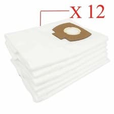 Image of 6 -12 Dust Fleece Filter Bags for Flex VCE 26 L VC 21L Vacuum Cleaner Wet & Dry