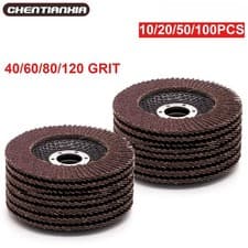 Image of 10X 20X 50X 115mm Flap Discs Sanding 40-120 Grit Angle Grinding Wheels Discs Pad