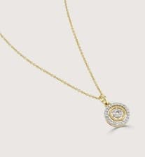 Image of Buckley London Gold Plated Paved Crystal Necklace New In Box RRP £36