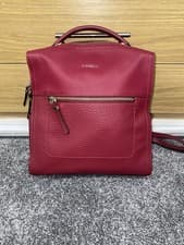 Image of Fiorelli Medium Women’s Girls Anna Red Backpack Rucksack Handbag Out Of Stock