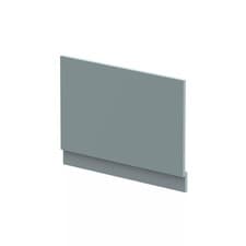 Image of 800mm Edge/Power Straight End Bath Panel & Plinth - Matt Coastal Grey