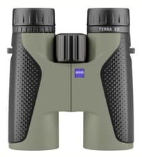 Image of Carl Zeiss 10 x 42 Terra ED Binoculars Velvet Green & Black + FREE Chest Harness