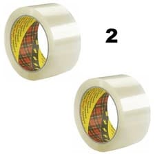 Image of 3M Scotch Clear Tape Transparent Box Parcel Packing Sealing Rolls 48mm x 66m UK
