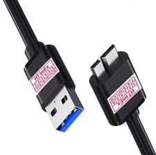 Image of USB 3.0 Micro-B Charging Cable Data Lead Comp. for SanDisk Clip Jam MP3 Player 8GB