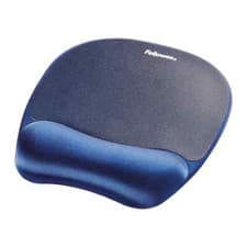 Image of Fellowes Memory Foam Mouse Pad Wrist Support Sapphire Blue 9172801