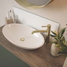 Image of Splashback Self-Adhesive Bathroom Splashback Matt White 250mm x 600mm x 4mm