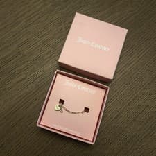 Image of Juicy Couture Gold Plated Juicy Heart Charm Bracelet