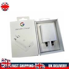Image of 30W Google PD Fast Charger USB-C Fits Pixel 8 7 6 5 + Genuine UK Plug uk