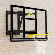 Image of FORZA Wall Mounted Basketball Hoop & Backboard | ADJUSTABLE HEIGHT | Kids/Adults