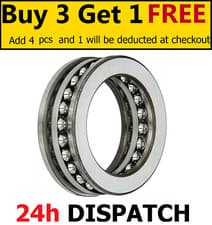 Image of 51200 - 51220 Thrust Ball Bearings - ALL SIZE