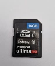 Image of Integral Ultima Pro 16gb Sdhc Card Up To 45mb/s